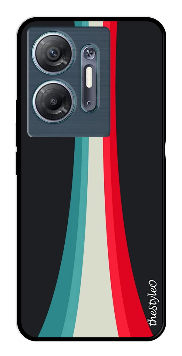 Modern Art Colorful Metal Mobile Case for Infinix Hot 30 5G (Design No -47)
