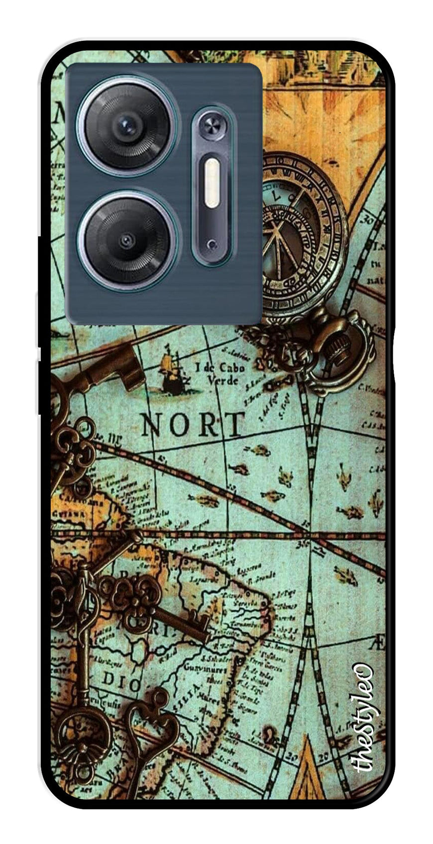 Marble Design Metal Mobile Case for Infinix Hot 30 5G (Design No -53)