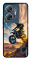 Bike Rider Metal Mobile Case for Infinix Hot 30 5G (Design No -59)