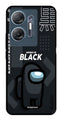 Among us Black Metal Mobile Case for Infinix Hot 30 5G (Design No -67)