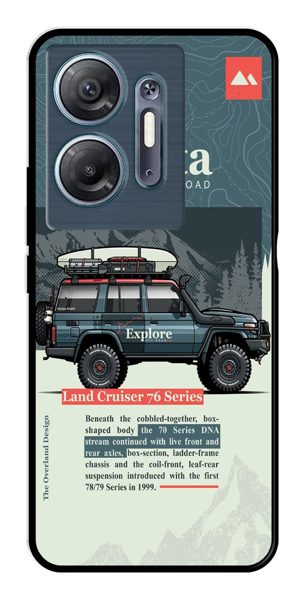 Land Cruiser Metal Mobile Case for Infinix Hot 30 5G (Design No -78)
