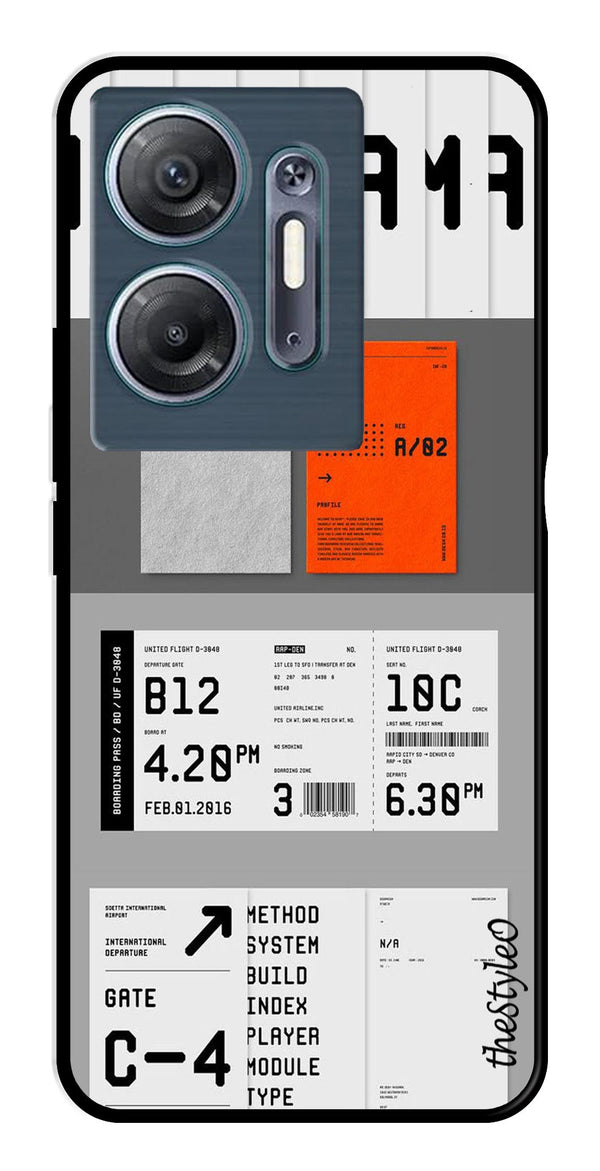 Monorama Metal Mobile Case for Infinix Hot 30 5G (Design No -80)