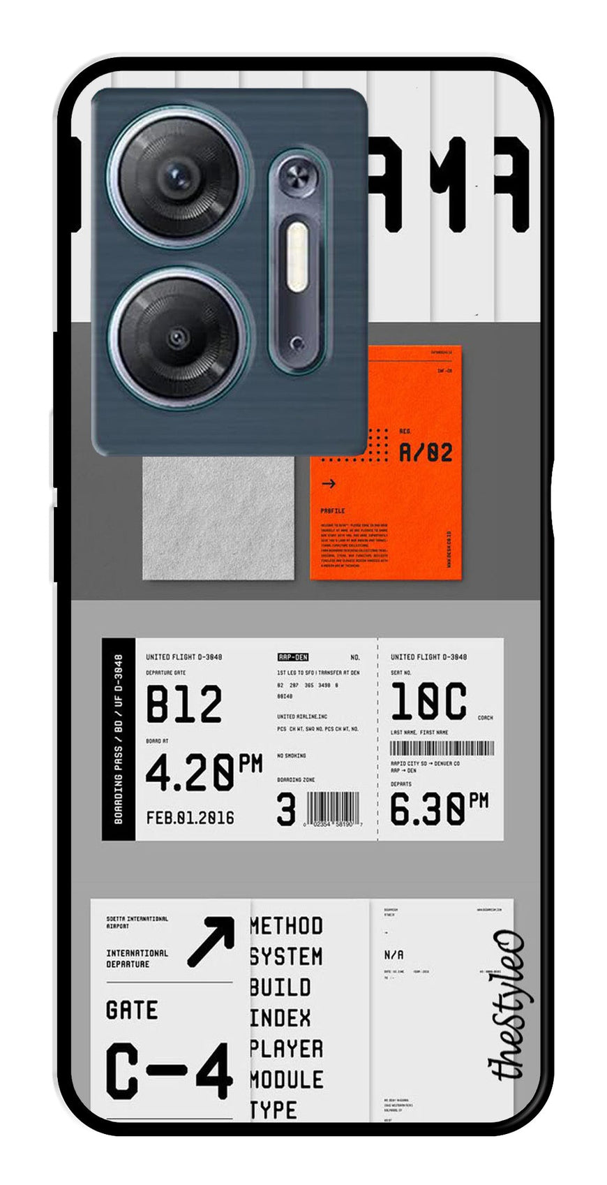 Monorama Metal Mobile Case for Infinix Hot 30 5G (Design No -80)