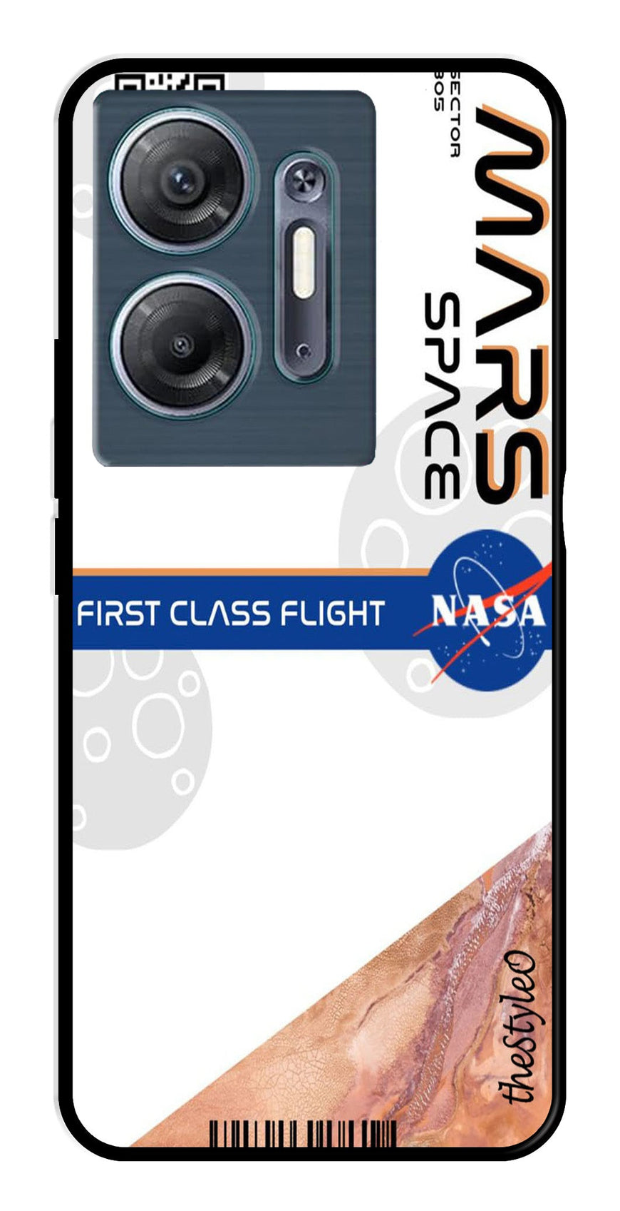 Mars Space Metal Mobile Case for Infinix Hot 30 5G (Design No -81)