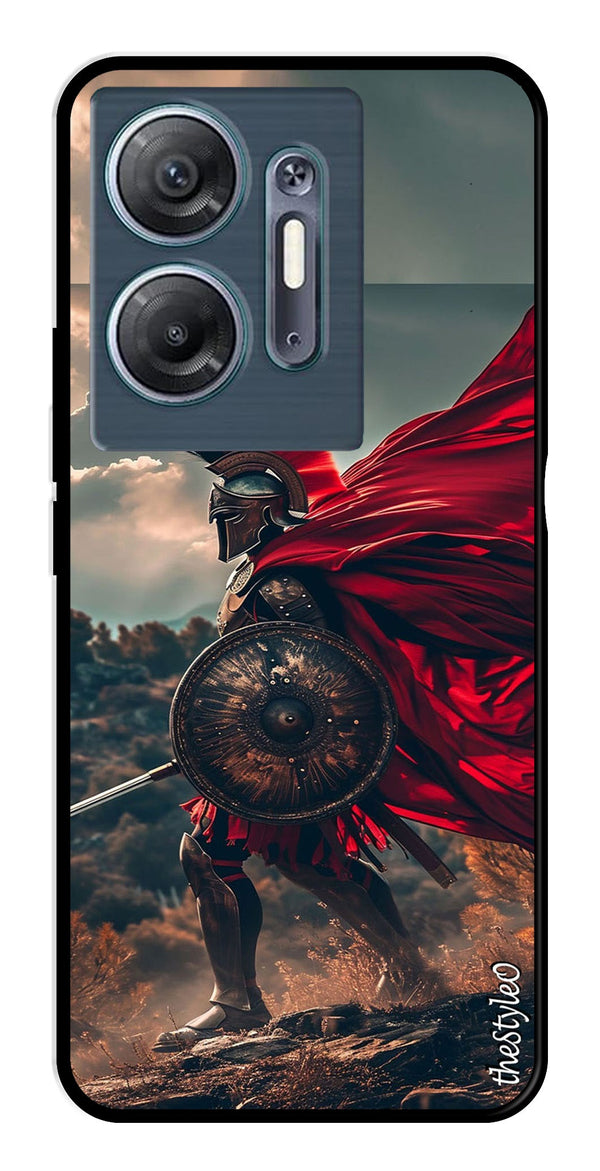 Spartan Fighter Metal Mobile Case for Infinix Hot 30 5G (Design No -89)