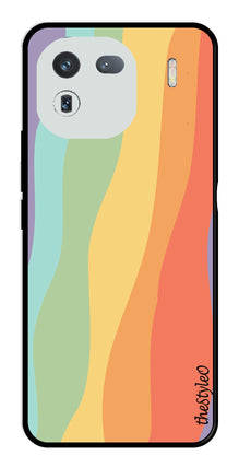 Muted Rainbow Metal Mobile Case for iQOO 12 5G