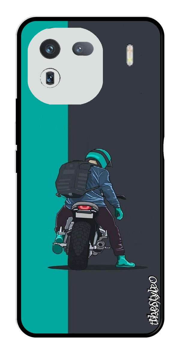Bike Lover Metal Mobile Case for iQOO 12 5G (Design No -05)