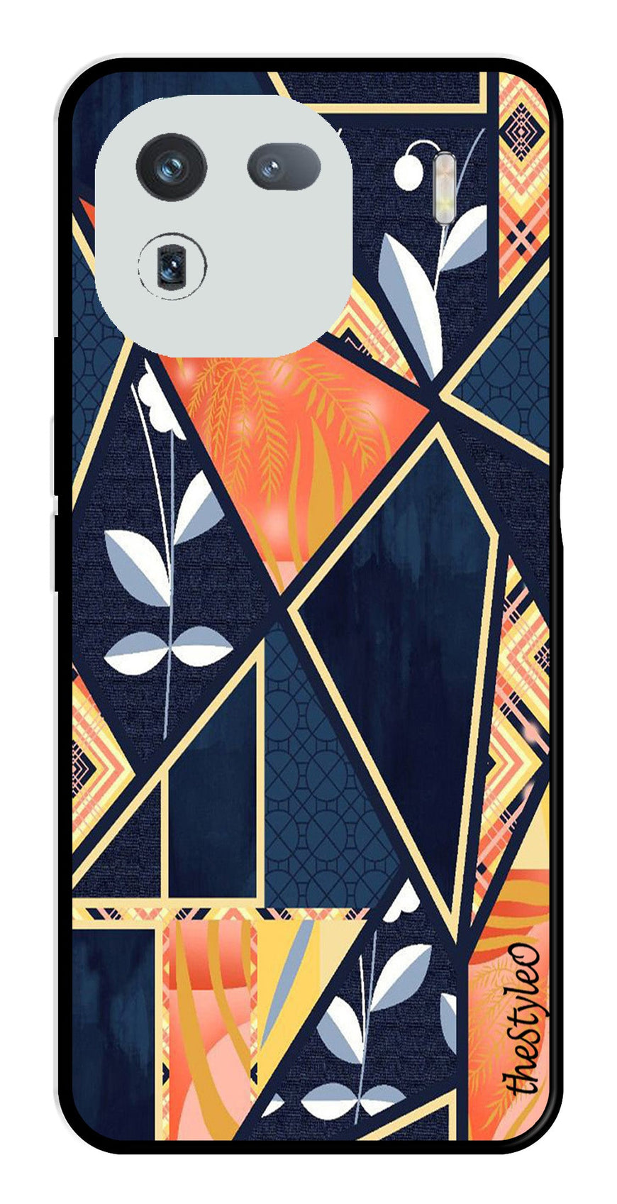 Marble Design Metal Mobile Case for iQOO 12 5G (Design No -07)