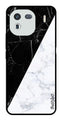 Black White Marble Design Metal Mobile Case for iQOO 12 5G (Design No -09)