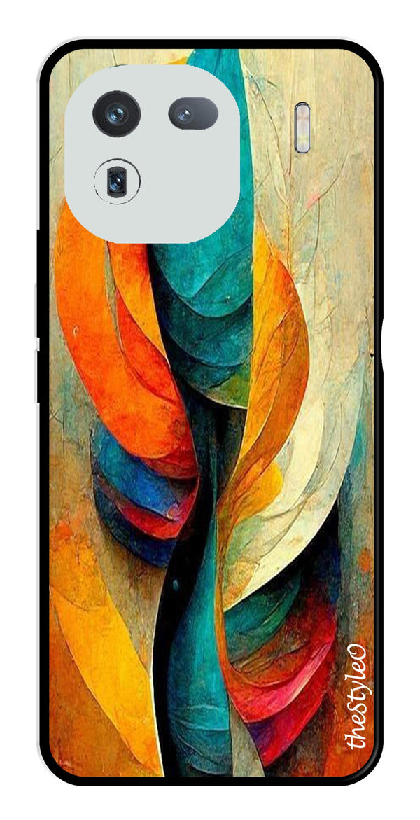 Modern Art Metal Mobile Case for iQOO 12 5G (Design No -11)
