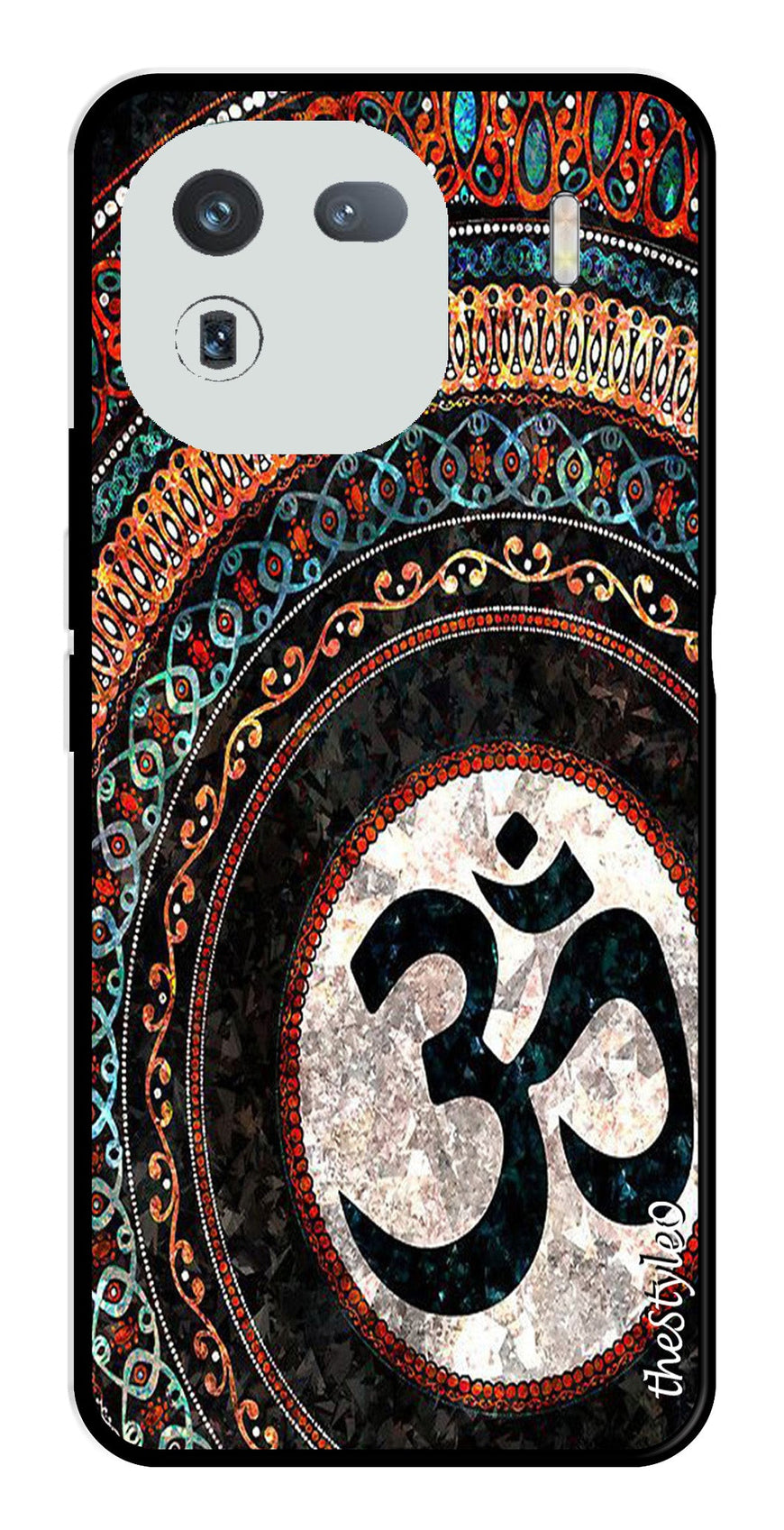 Leafs Design Metal Mobile Case for iQOO 12 5G (Design No -14)