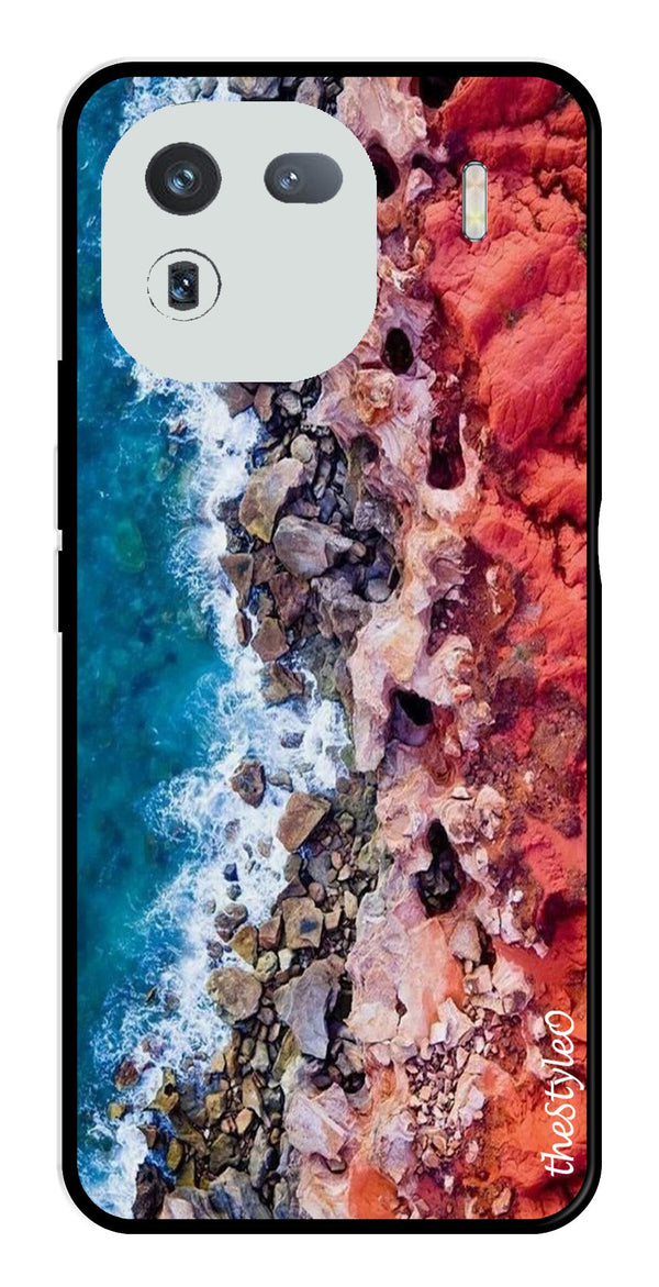 MultiColor Pattern Metal Mobile Case for iQOO 12 5G (Design No -17)