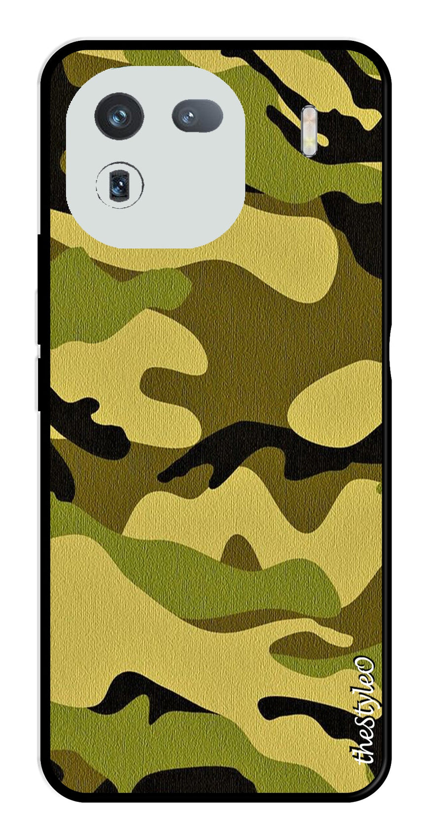 Blue Marble Metal Mobile Case for iQOO 12 5G (Design No -34)