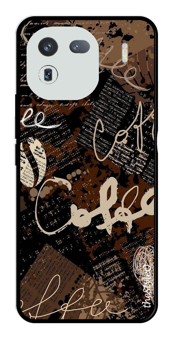 Marble Pattern Metal Mobile Case for iQOO 12 5G (Design No -36)