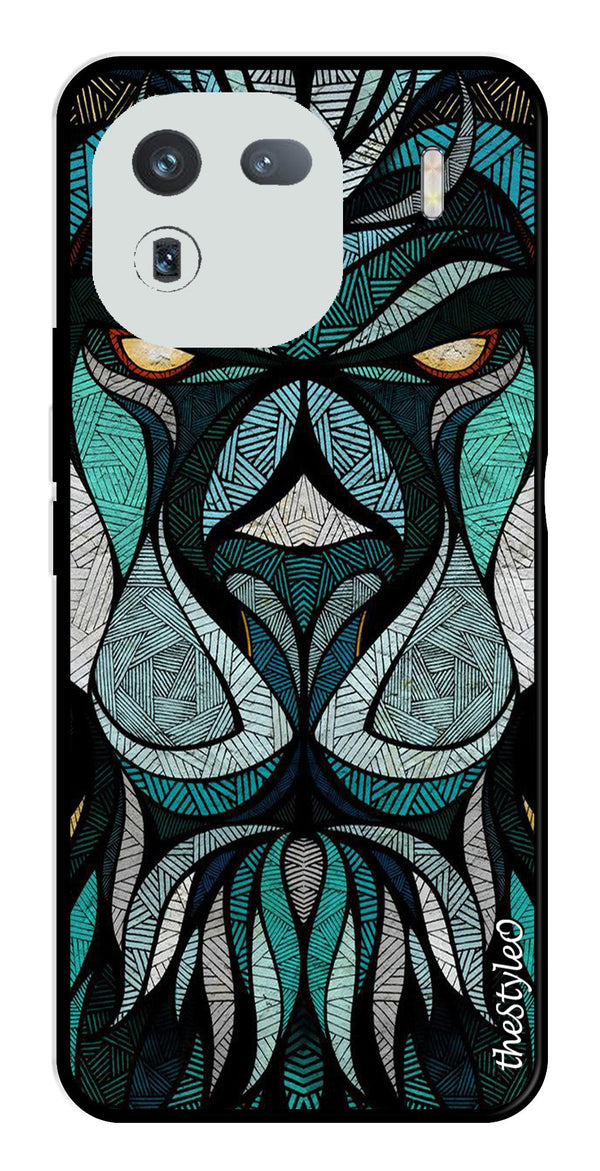 Muted Rainbow Metal Mobile Case for iQOO 12 5G (Design No -39)