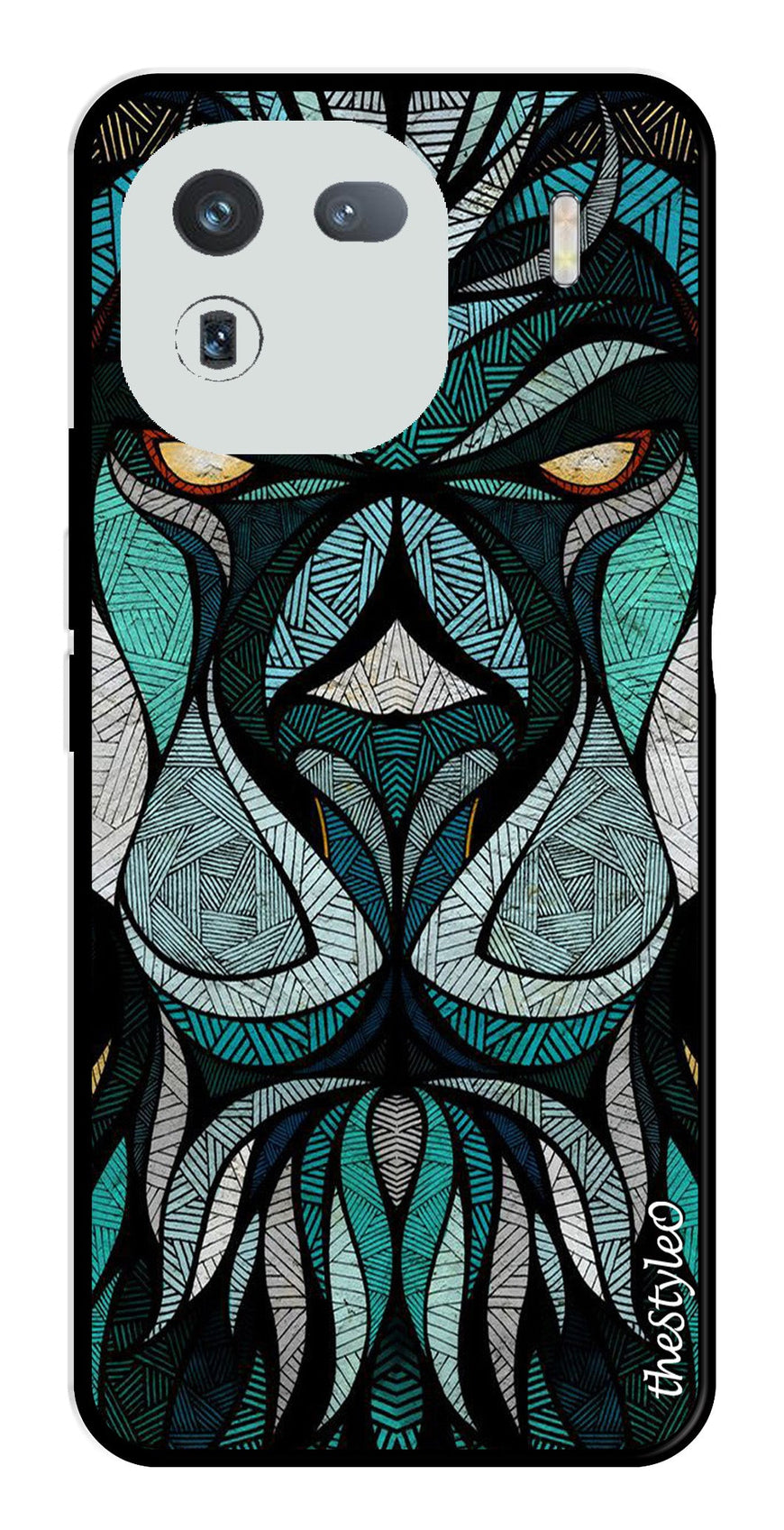 Muted Rainbow Metal Mobile Case for iQOO 12 5G (Design No -39)