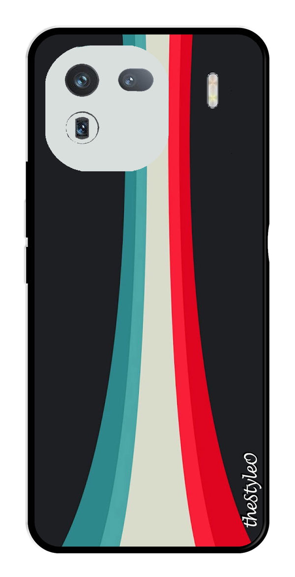 Modern Art Colorful Metal Mobile Case for iQOO 12 5G (Design No -47)