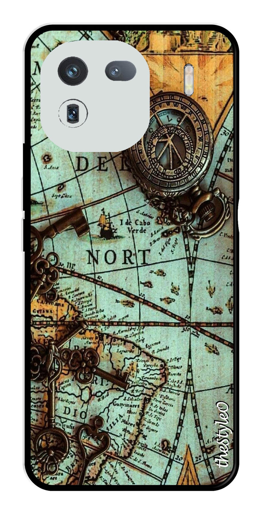 Marble Design Metal Mobile Case for iQOO 12 5G (Design No -53)