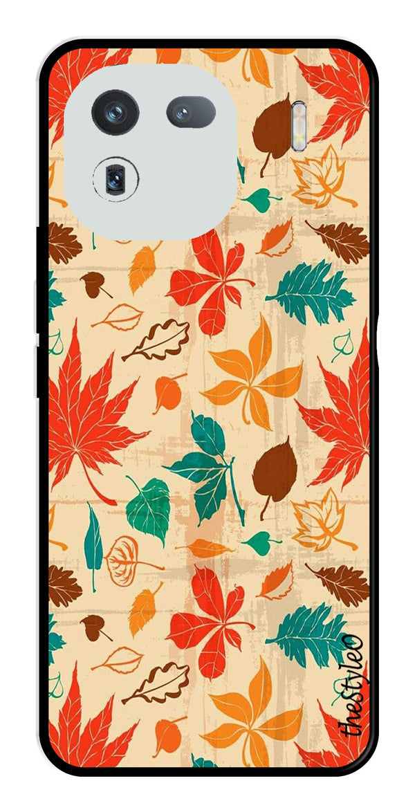 Autumn leaves Metal Mobile Case for iQOO 12 5G (Design No -55)