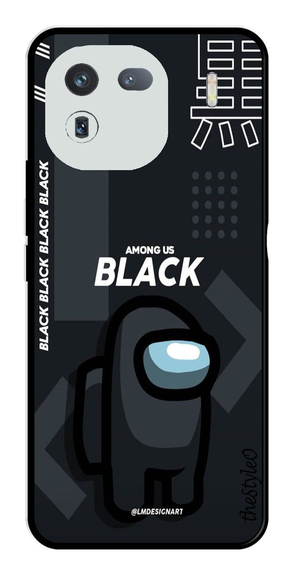 Among us Black Metal Mobile Case for iQOO 12 5G (Design No -67)