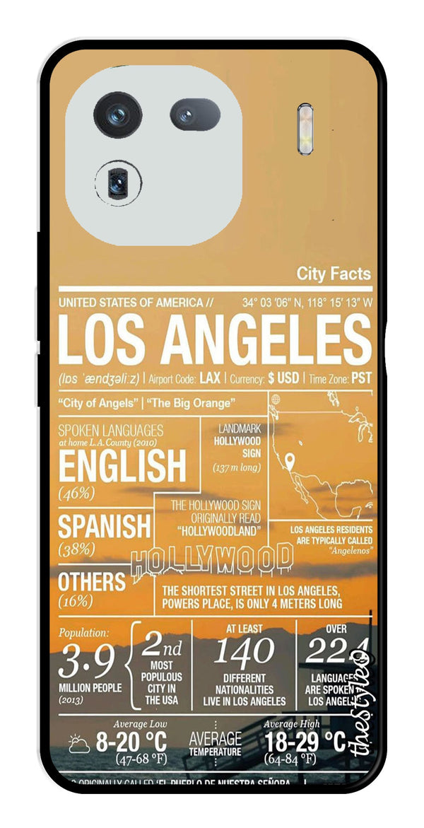 Los Angeles Metal Mobile Case for iQOO 12 5G (Design No -68)