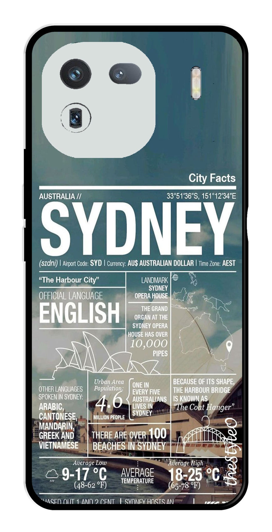 Sydney Metal Mobile Case for iQOO 12 5G (Design No -69)