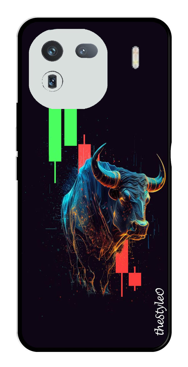 Stock Market Metal Mobile Case for iQOO 12 5G (Design No -77)