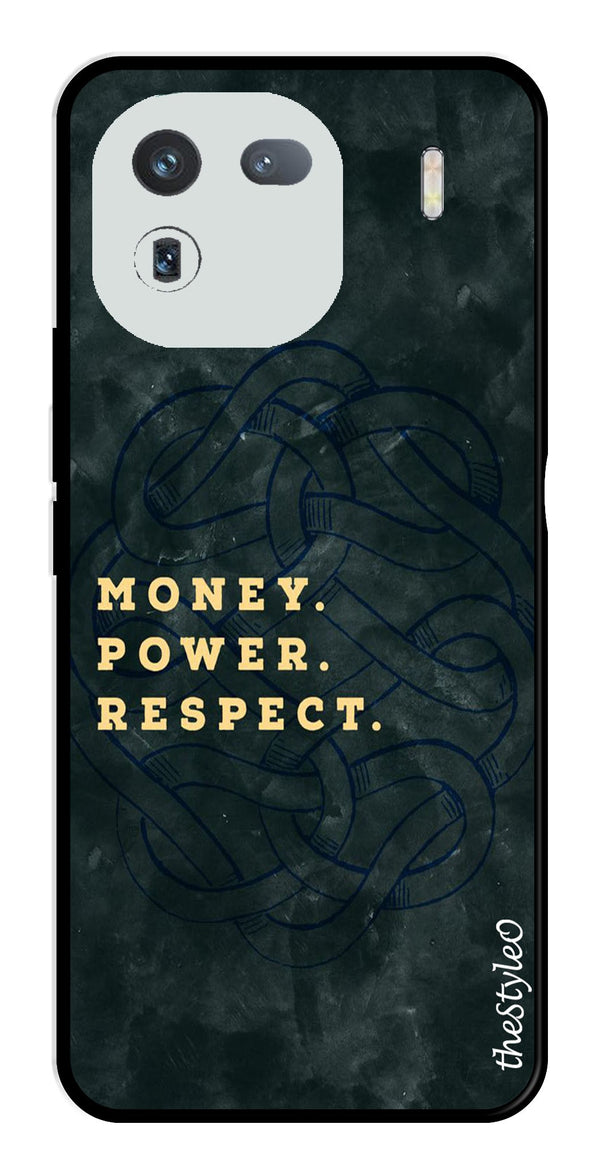 Money Power Respect Metal Mobile Case for iQOO 12 5G (Design No -79)
