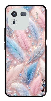 Feather Design Metal Mobile Case for iQOO 12 5G