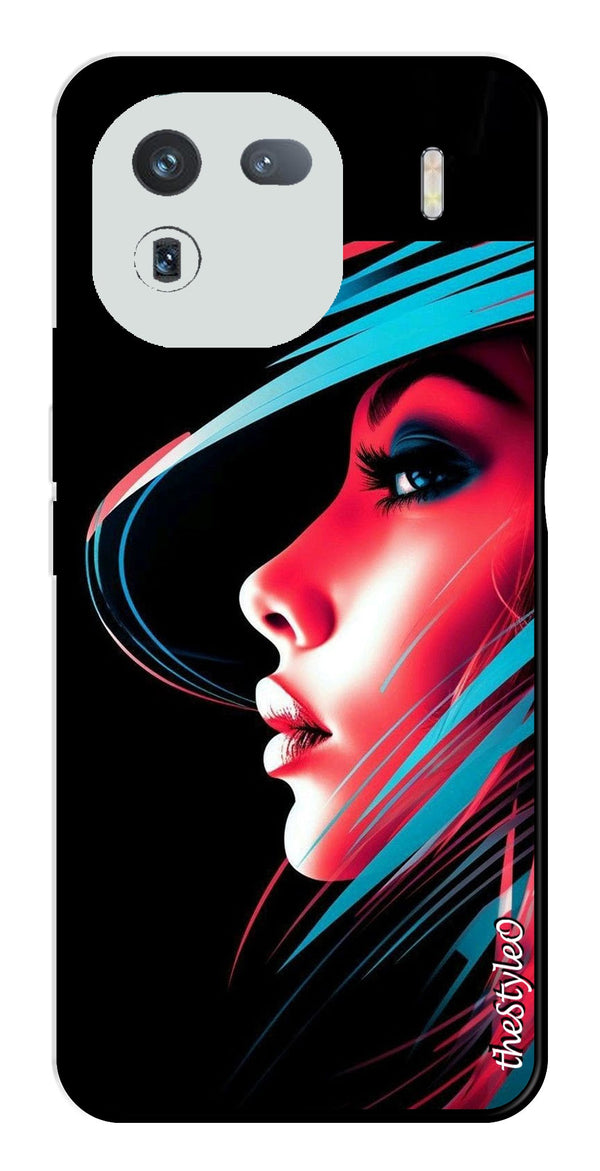 Elegant Woman Metal Mobile Case for iQOO 12 5G (Design No -86)