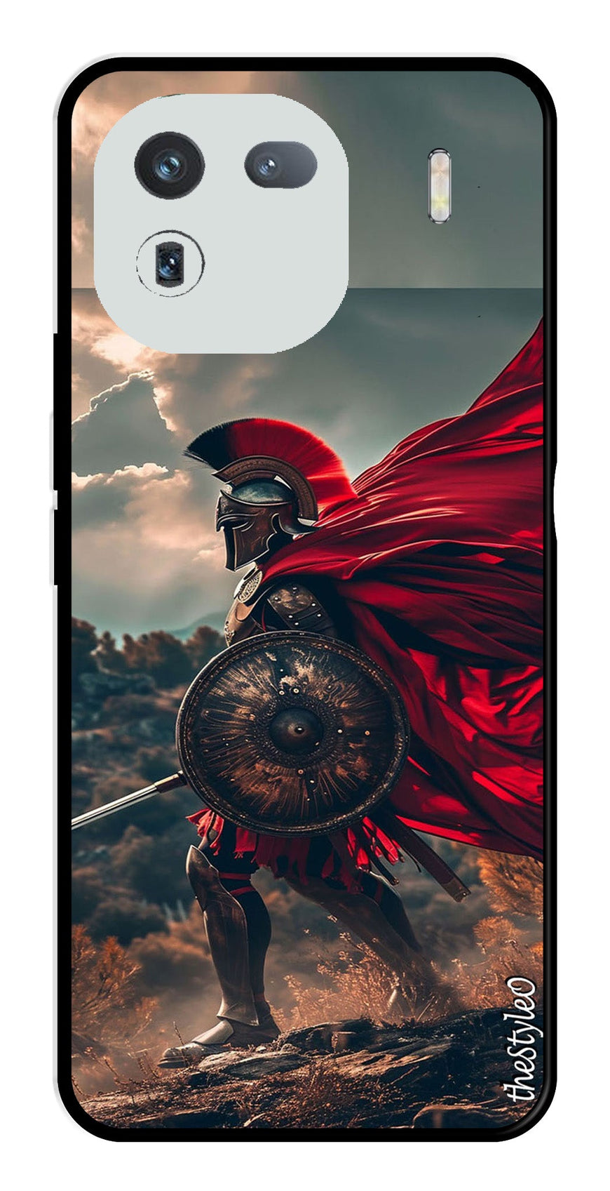 Spartan Fighter Metal Mobile Case for iQOO 12 5G (Design No -89)