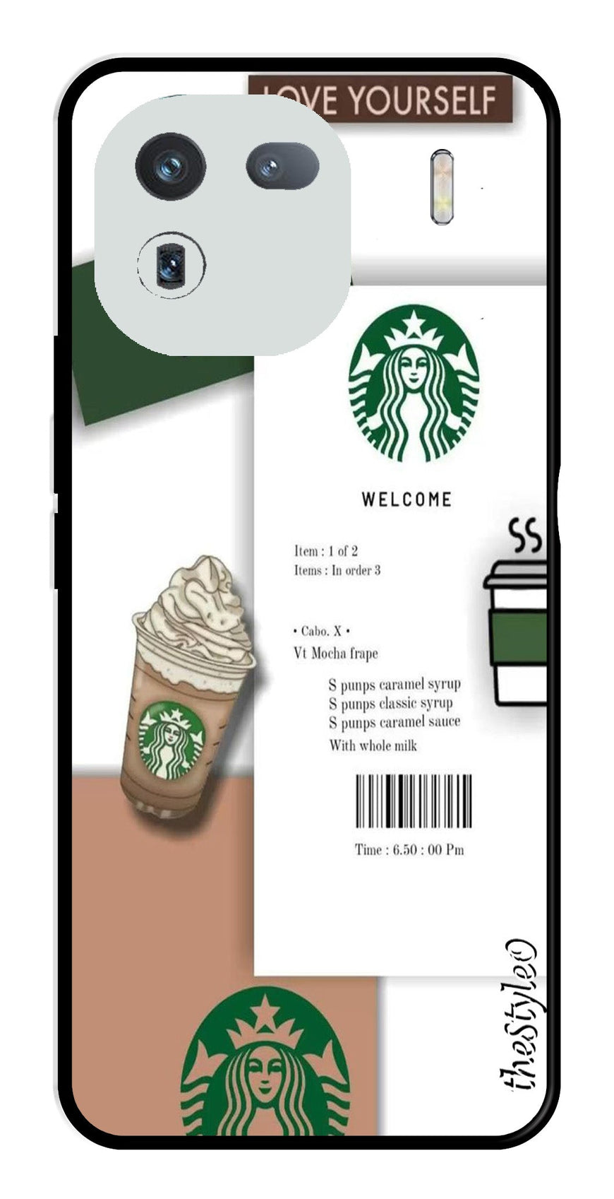 Starbucks Metal Mobile Case for iQOO 12 5G (Design No -91)