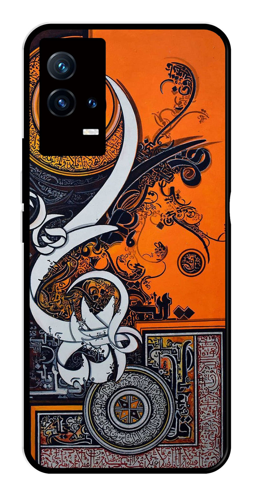 Qalander Art Metal Mobile Case for iQOO 8 5G   (Design No -16)