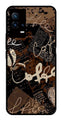 Coffee Pattern Metal Mobile Case for iQOO 8 5G   (Design No -37)