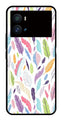 Colorful Feathers Metal Mobile Case for iQOO 9 Pro   (Design No -06)