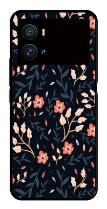 Floral Pattern Metal Mobile Case for iQOO 9 Pro