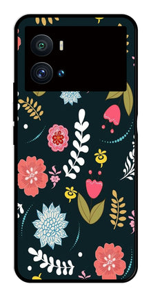 Floral Pattern2 Metal Mobile Case for iQOO 9 Pro