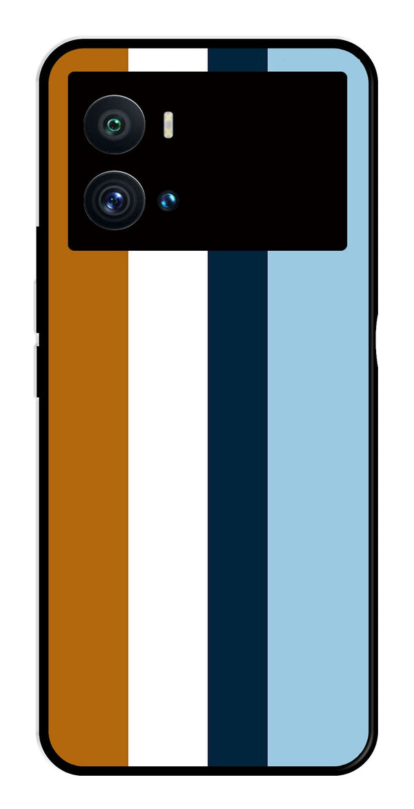 MultiColor Pattern Metal Mobile Case for iQOO 9 Pro   (Design No -17)