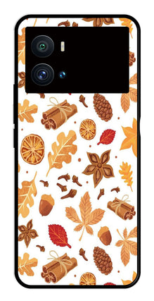 Autumn Leaf Metal Mobile Case for iQOO 9 Pro