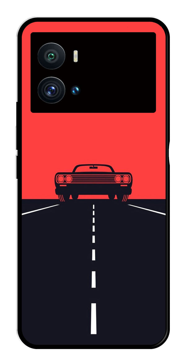 Car Lover Metal Mobile Case for iQOO 9 Pro   (Design No -21)