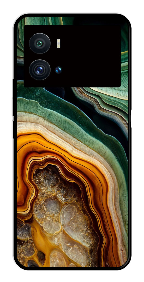 Marble Design Metal Mobile Case for iQOO 9 Pro   (Design No -28)