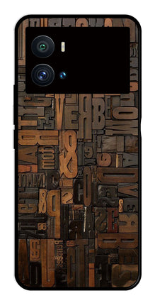 Alphabets Metal Mobile Case for iQOO 9 Pro