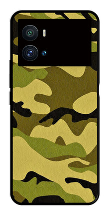 Army Pattern Metal Mobile Case for iQOO 9 Pro