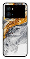 Marble Pattern Metal Mobile Case for iQOO 9 Pro   (Design No -36)