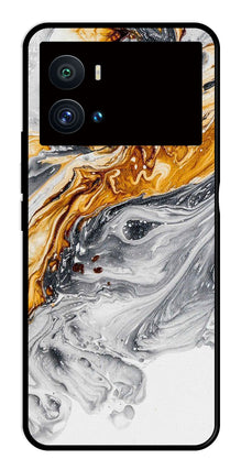 Marble Pattern Metal Mobile Case for iQOO 9 Pro