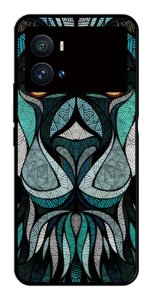Lion Pattern Metal Mobile Case for iQOO 9 Pro