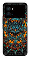 Owl Pattern Metal Mobile Case for iQOO 9 Pro   (Design No -42)