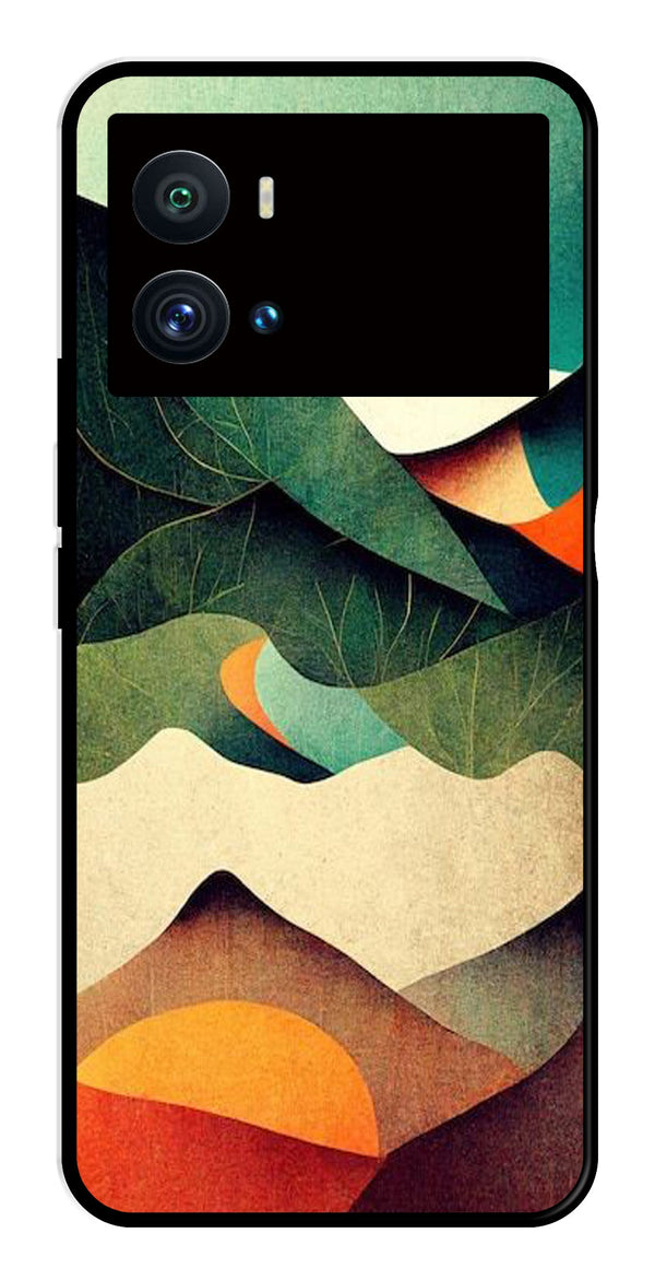 MultiColor Pattern Metal Mobile Case for iQOO 9 Pro   (Design No -43)