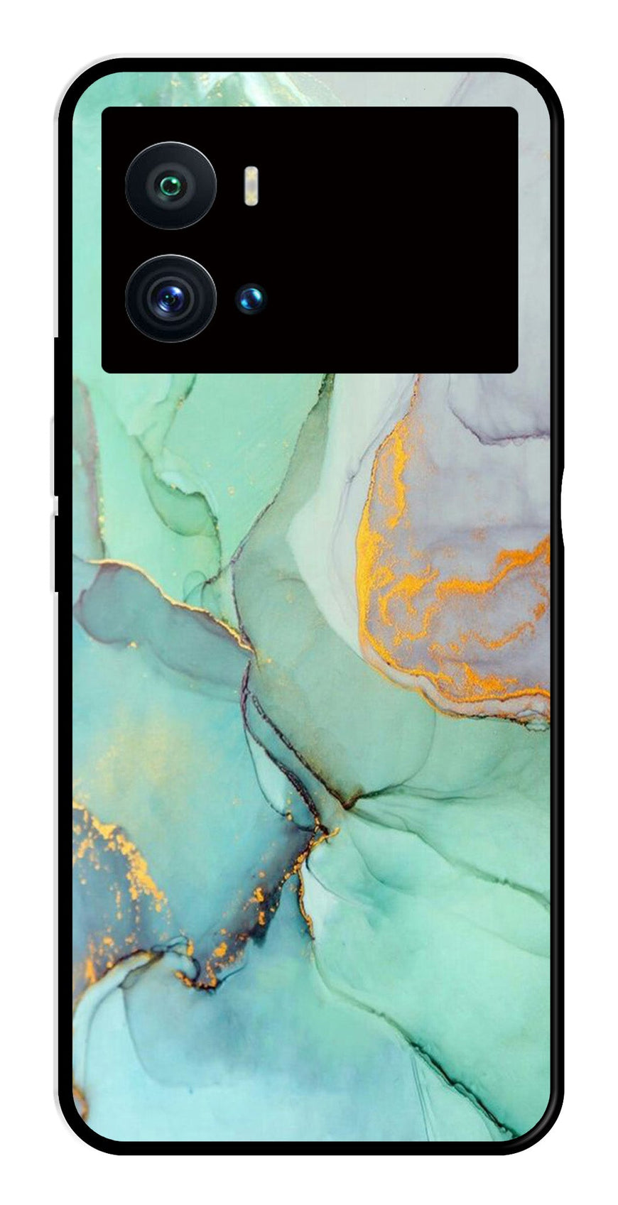 Marble Design Metal Mobile Case for iQOO 9 Pro   (Design No -46)