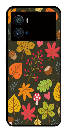 Leaves Design Metal Mobile Case for iQOO 9 Pro
